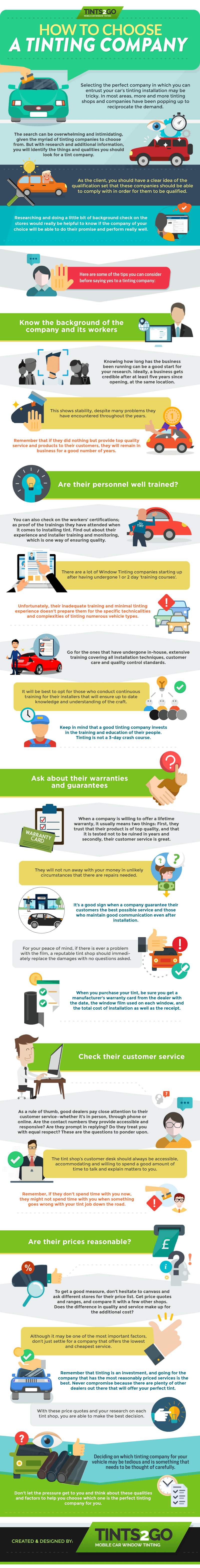 How to Choose a Tinting Company