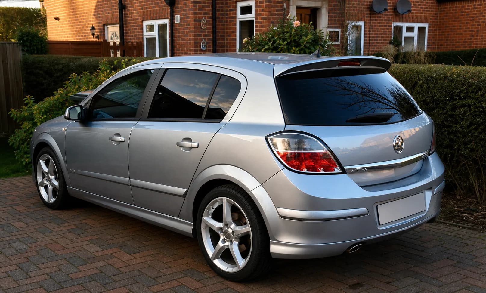 Hatchback with residential silver style tint finish