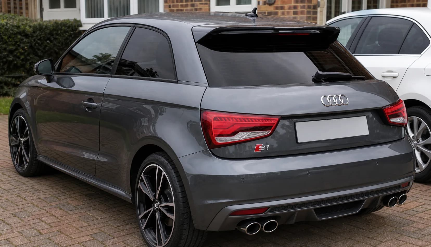 Hatchback window tint project with clean rear glass