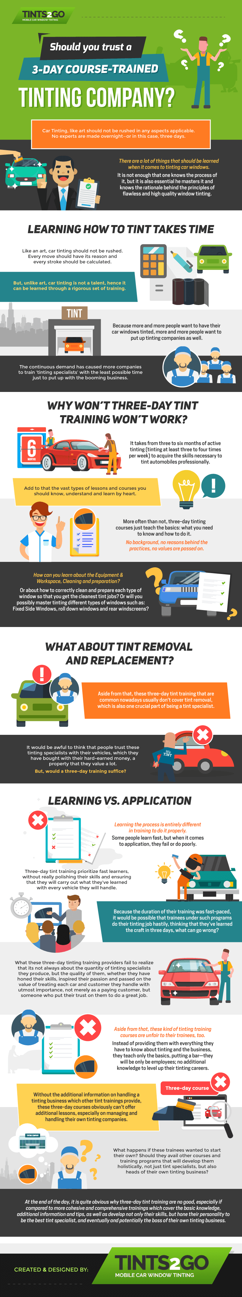 Should you trust a 3-day course-trained tinting company